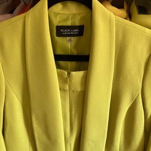 Evan picone chartreuse lime Womens skirt suit size 10 NWT